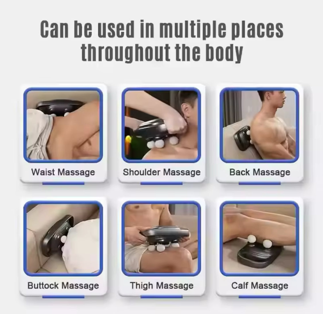 Rechargeable Four Head Massager, Deep Tissue Massager, Anti Slip Muscle Massager, Muscle Stimulation Massage Device Rechargeable Four Head Massager, Deep Tissue Massager, Anti Slip Muscle Massager, Muscle Stimulation Massage Device